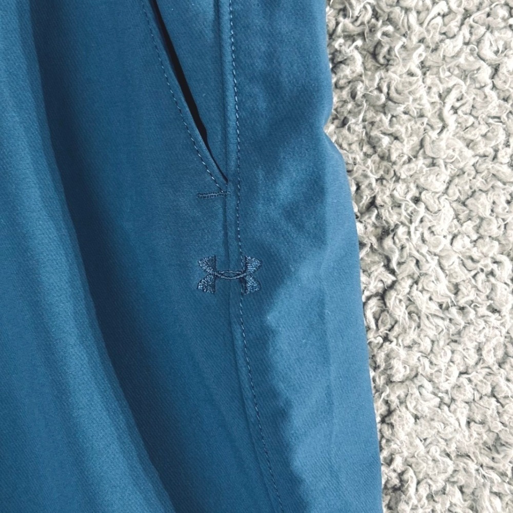 Under Armour Teal Blue Nylon Blend Performance Pants 30/32 Gorpcore Techwear - Picture 3 of 8